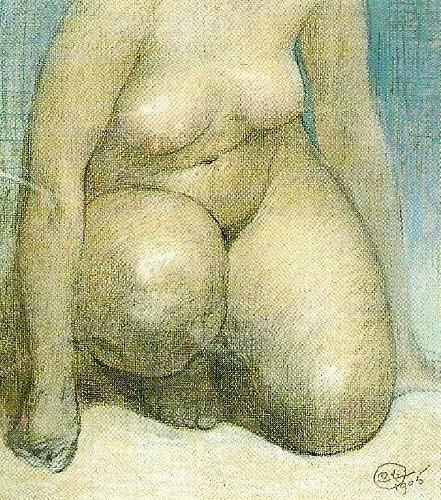 Carl Larsson nakenstudie oil painting image
